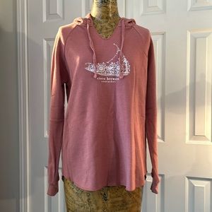 Cisco Brewers Nantucket Draw String V-Neck Hoodie Sweatshirt